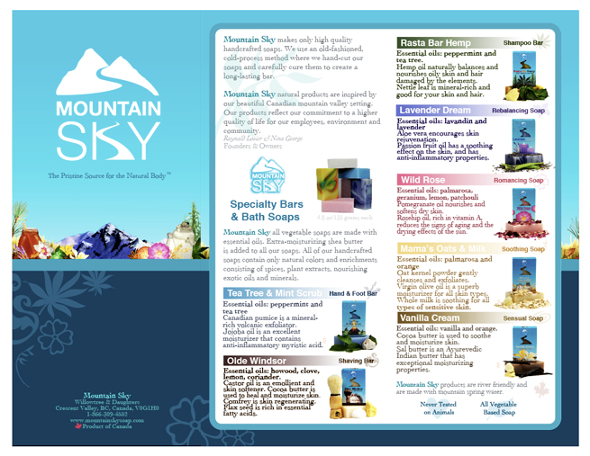 Mountain Sky Soap ~ Print
