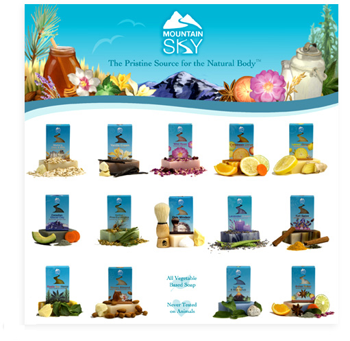 Mountain Sky Soap ~ Product Packaging